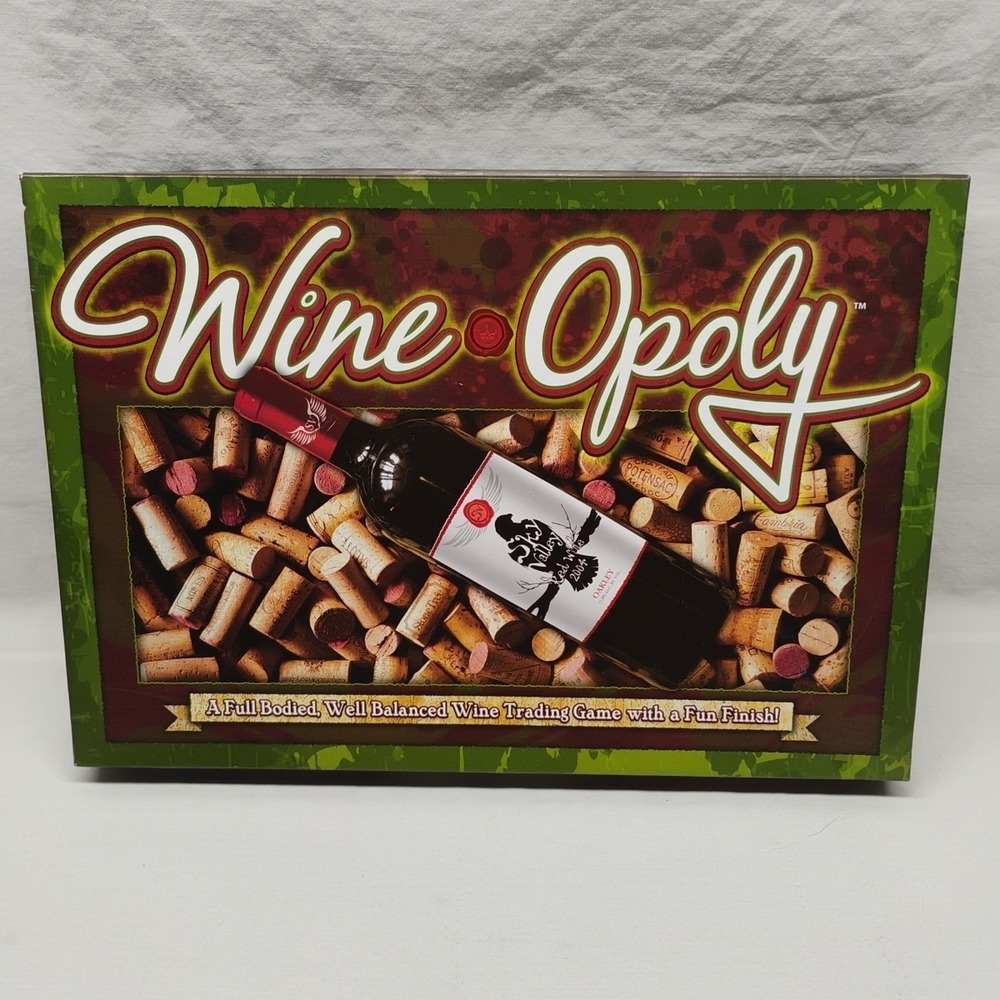 Wine-Opoly Wineopoly‎ Wine Board Game Monopoly Version NEW Open Box
